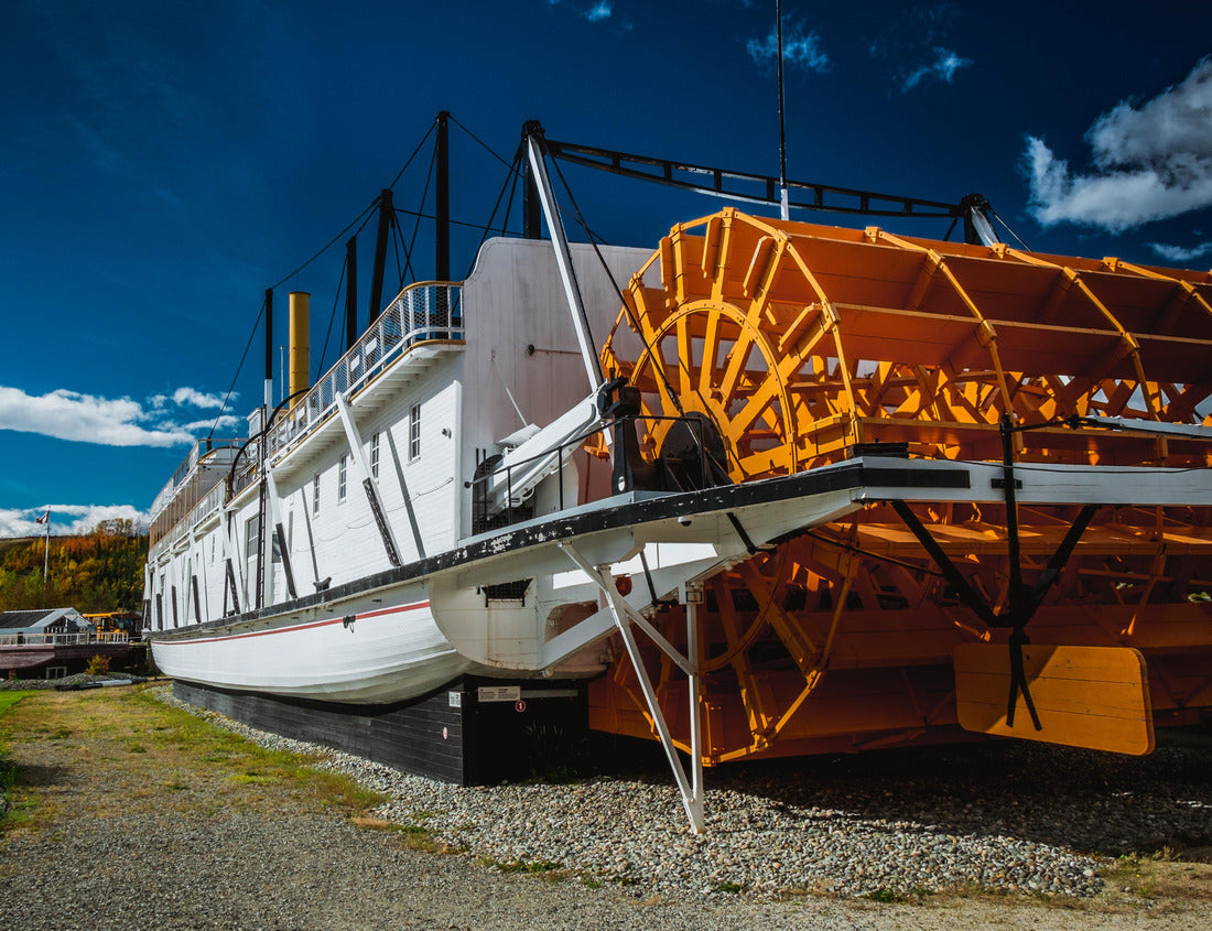 Noah Jigsaw Puzzle Klondike SS sternraddamamboat vintage picture of ship on the banks of the Yukon in Whitehorse 1000 pieces
