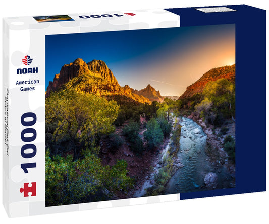 Noah Jigsaw Puzzle Zion National Park Fall Colors at Sunset 1000 pieces