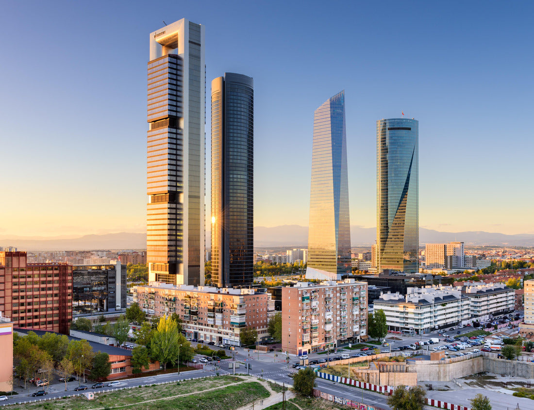 Noah Jigsaw Puzzle Madrid, Spain financial district skyline 1000 pieces