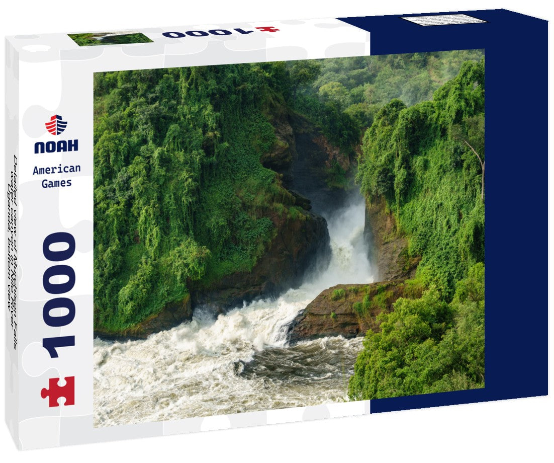 Noah Jigsaw Puzzle Detailed view of Murchison Falls water canyon in Nilo River, Uganda, bottom view 1000 pieces