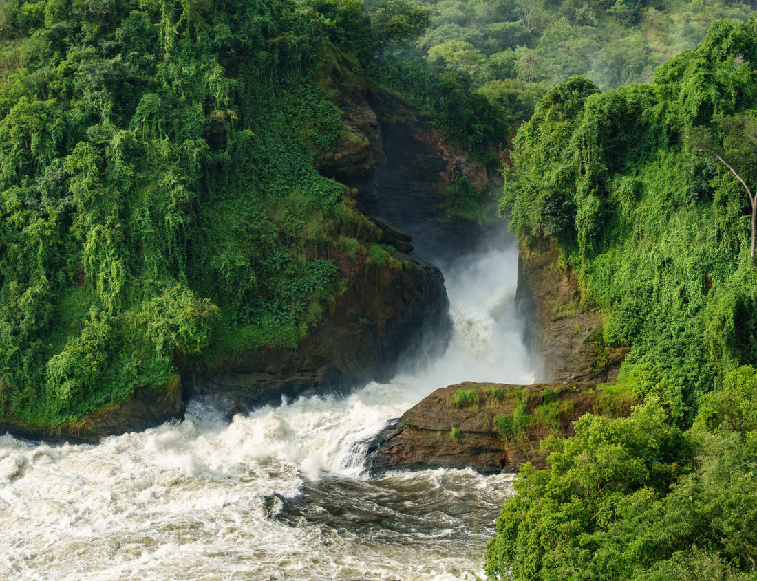Noah Jigsaw Puzzle Detailed view of Murchison Falls water canyon in Nilo River, Uganda, bottom view 1000 pieces