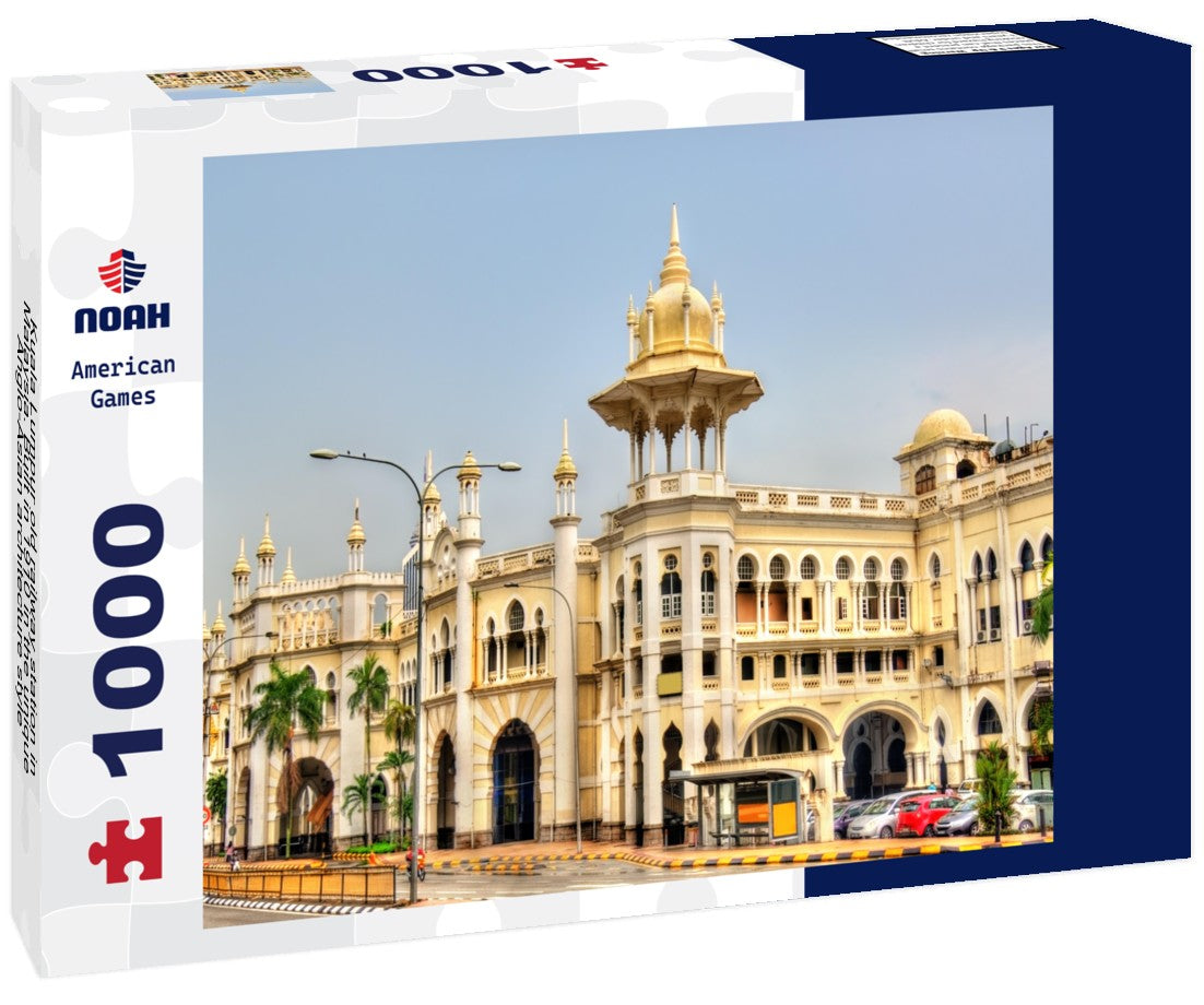 Noah Jigsaw Puzzle Kuala Lumpur old railway station in Malaysia. Built in 1910 in the unique Anglo-Asian architecture style 1000 pieces