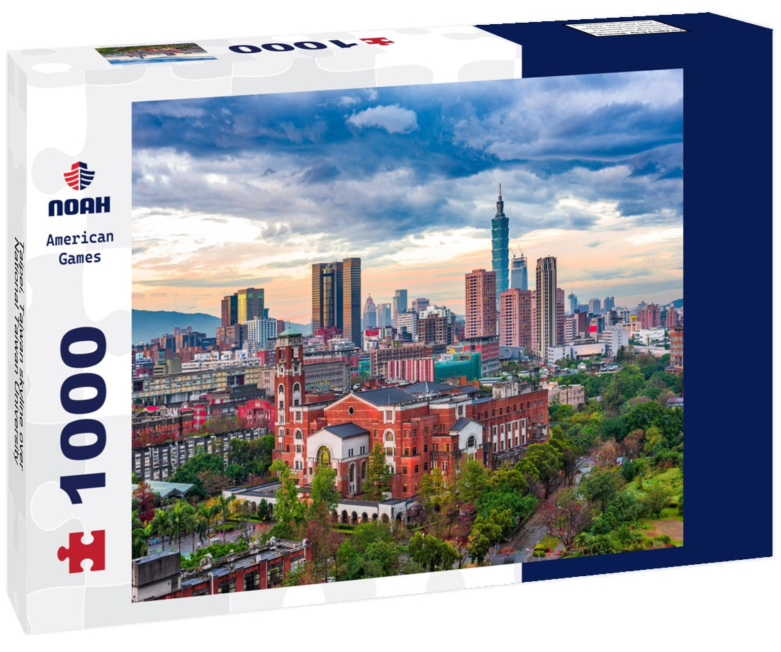 Noah Jigsaw Puzzle Taipei, Taiwan skyline over National Taiwan University 1000 pieces