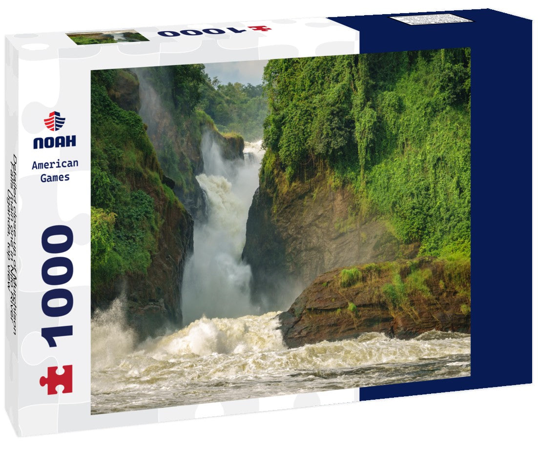 Noah Jigsaw Puzzle Detailed close-up of Murchison Falls main one in Nilo River, Uganda, top view 1000 pieces