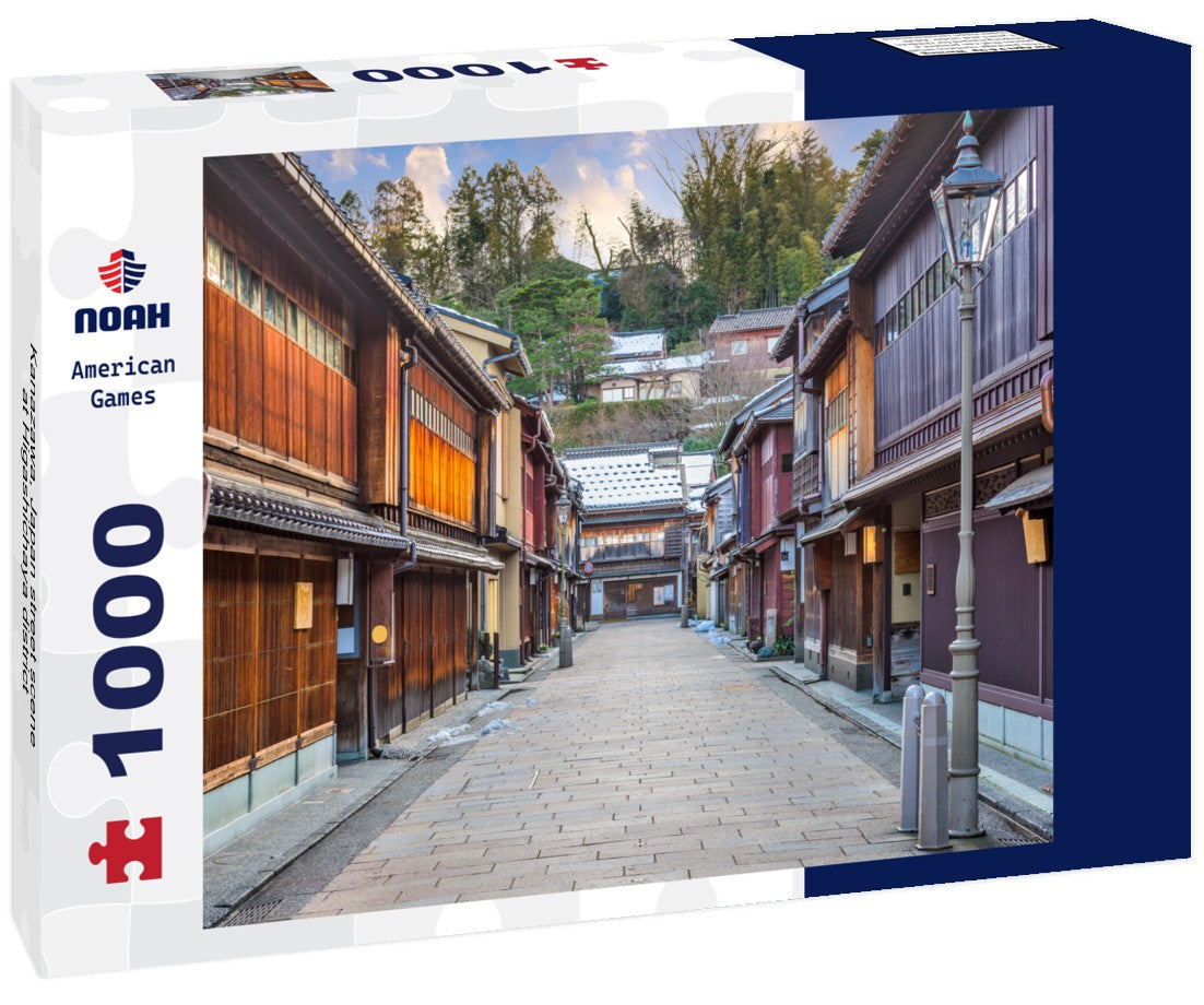 Noah Jigsaw Puzzle Kanazawa, Japan street scene at Higashichaya district 1000 pieces
