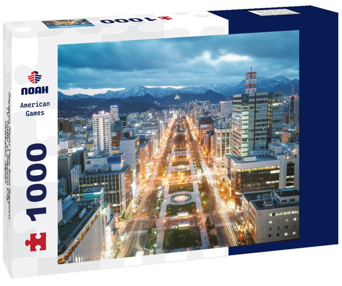 Noah Jigsaw Puzzle Sapporo Night View from Sapporo TV Tower in Sapporo City, Hokkaido, Japan 1000 pieces