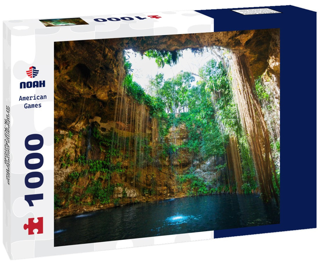 Noah Jigsaw Puzzle Sunbeams penetrating at the entrance of the Ik-Kil-Cenote 1000 pieces