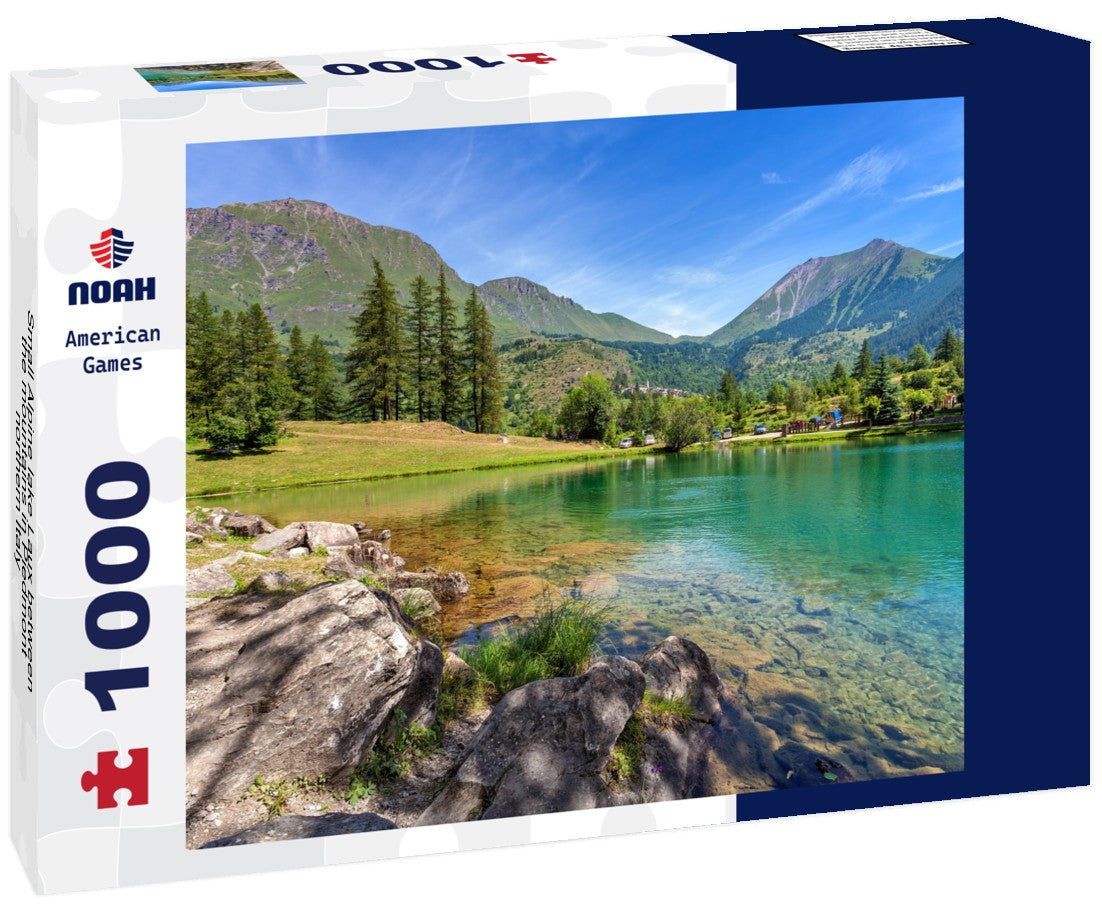 Noah Jigsaw Puzzle Small Alpine lake Laux between the mountains in Piedmont, northern Italy 1000 pieces