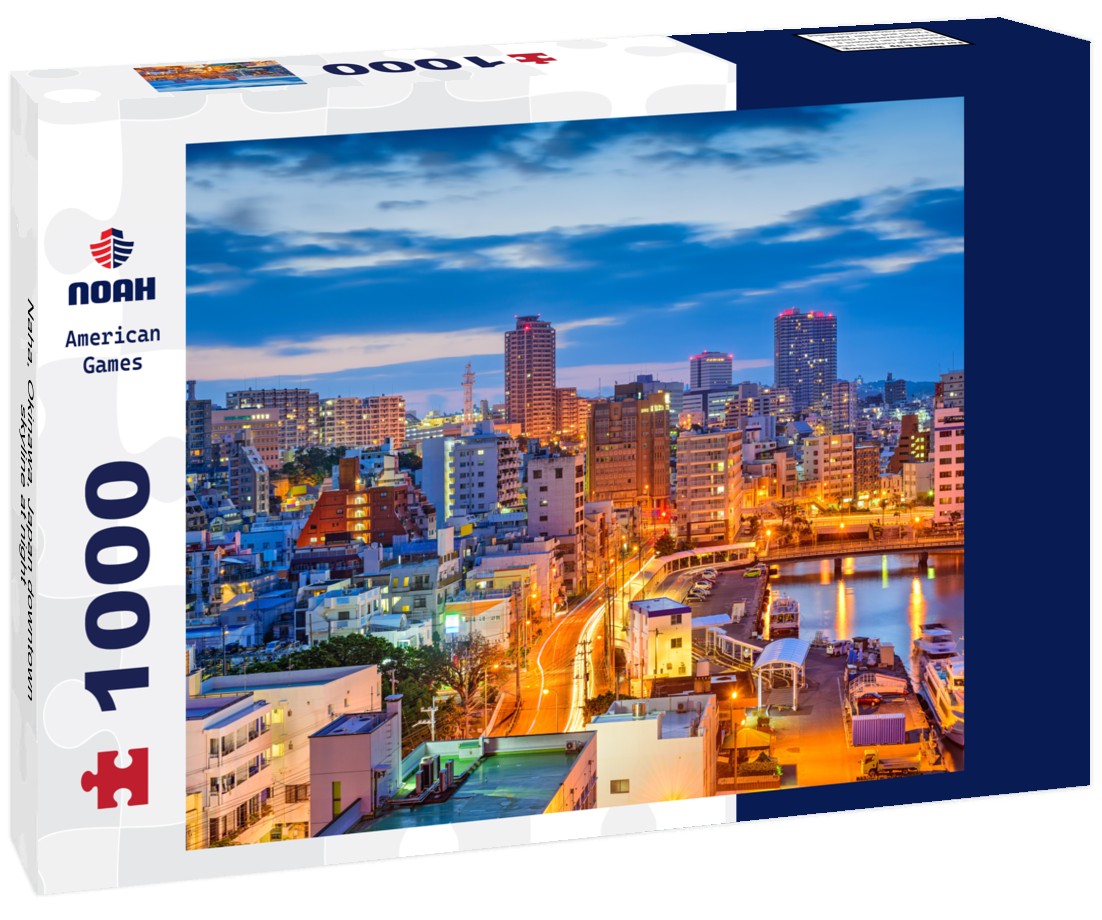Noah Jigsaw Puzzle Naha, Okinawa, Japan downtown skyline at night 1000 pieces