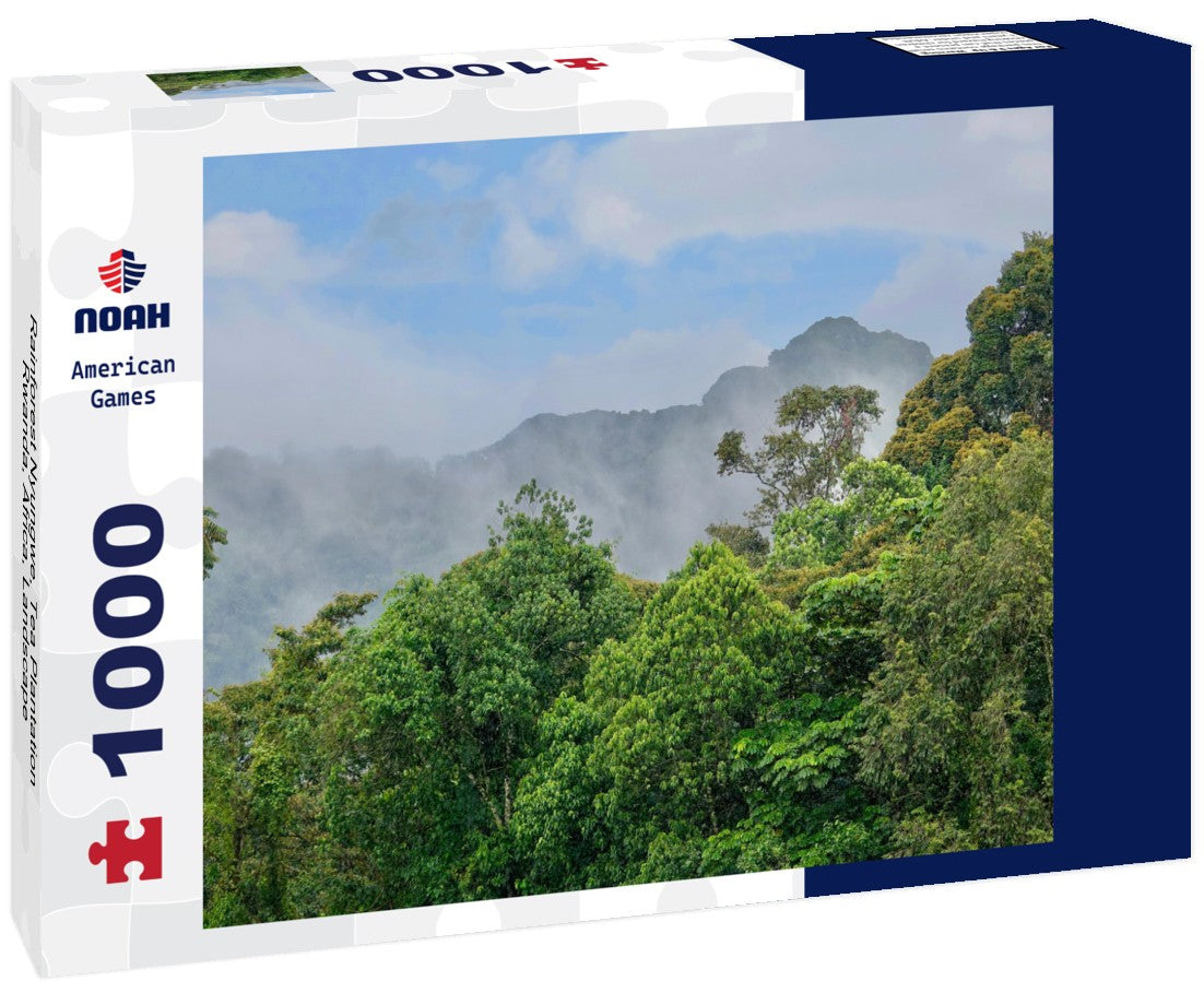 Noah Jigsaw Puzzle Rainforest Nyungwe, Tea Plantation,Rwanda, Africa, Landscape 1000 pieces