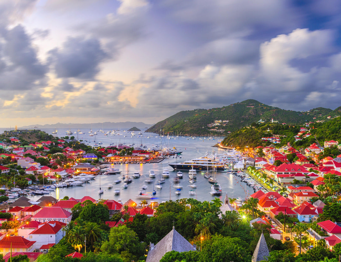 Noah Jigsaw Puzzle Gustavia, St. Barts skyline and harbor in the West Indies of the Caribbean 1000 pieces