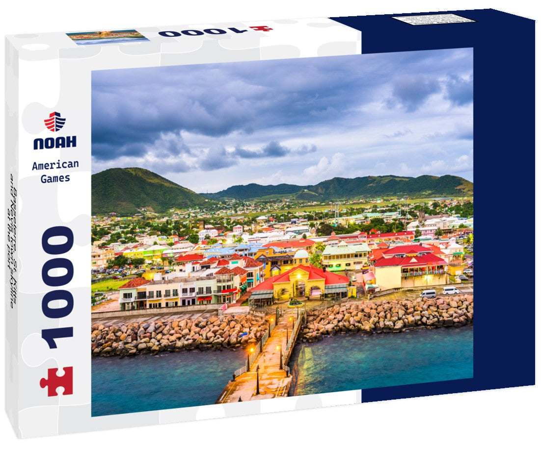 Noah Jigsaw Puzzle Basseterre, St. Kitts and Nevis town skyline at the port 1000 pieces