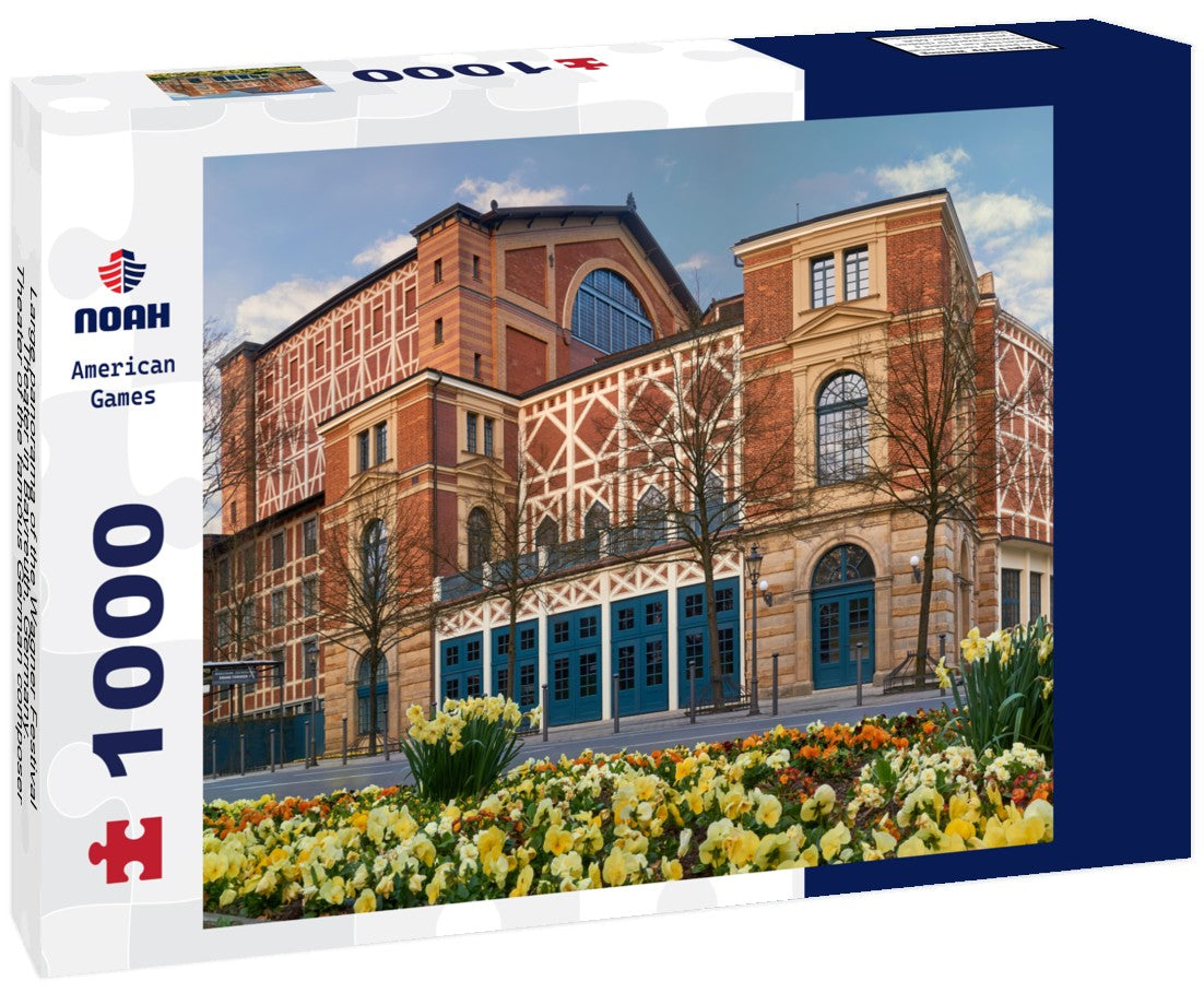 Noah Jigsaw Puzzle Large panorama of the Wagner Festival Theater in Bayreuth, Germany. Theater of the famous German composer Richard Wagner 1000 pieces