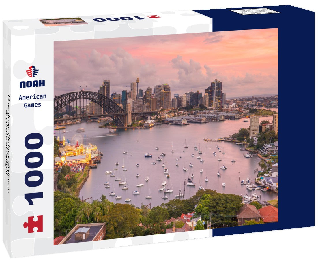 Noah Jigsaw Puzzle Downtown Sydney skyline in Australia at twilight 1000 pieces
