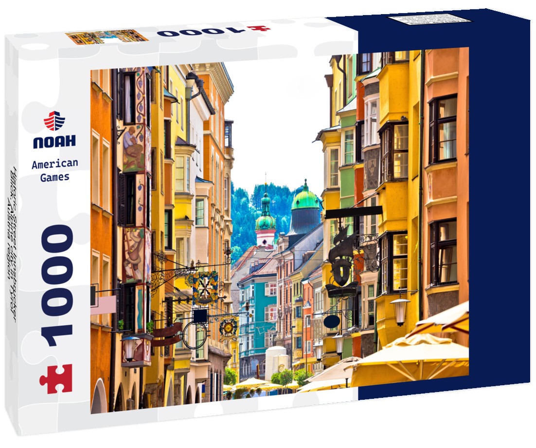 Noah Jigsaw Puzzle Historic Street Innsbrucker Blick, Alpine city in Tyrol, Austria region 1000 pieces