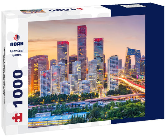 Noah Jigsaw Puzzle Beijing, China modern financial district skyline at dusk 1000 pieces