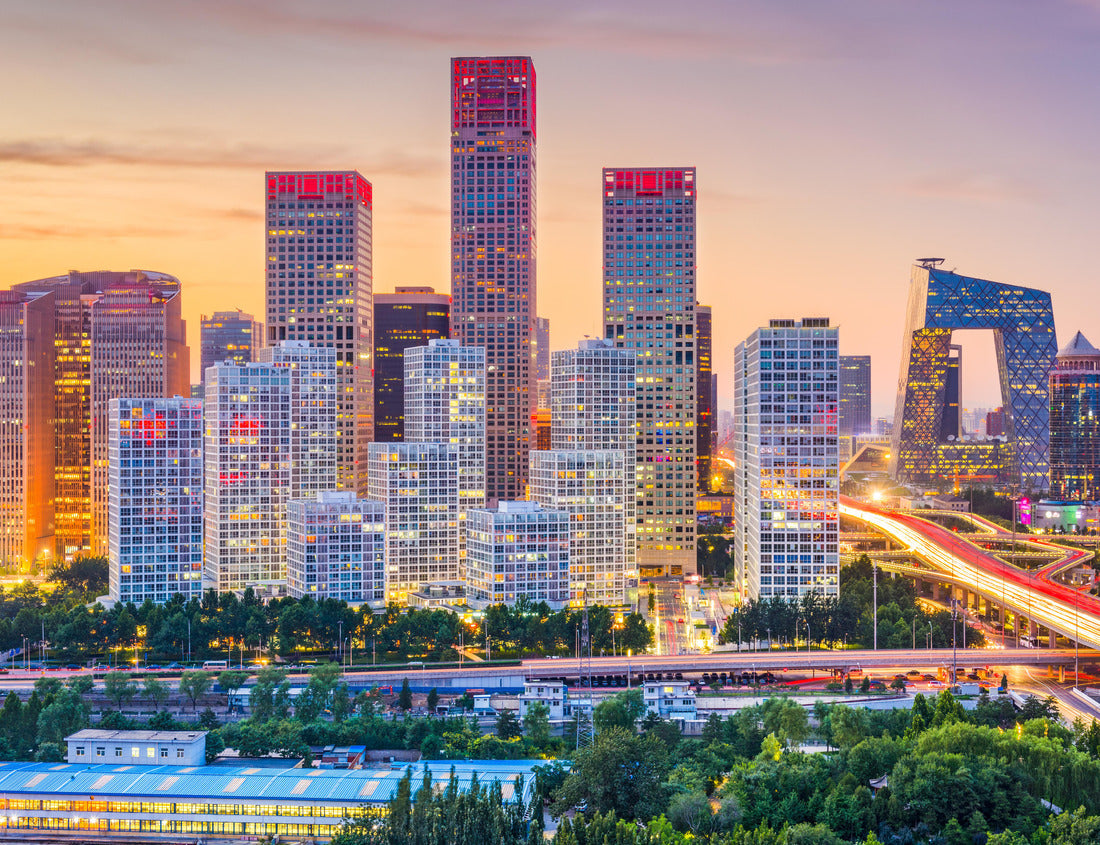 Noah Jigsaw Puzzle Beijing, China modern financial district skyline at dusk 1000 pieces