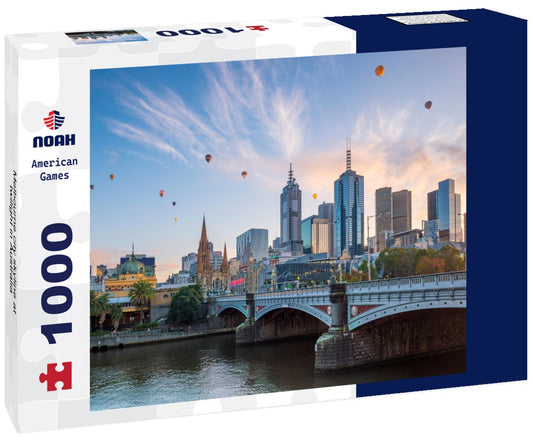 Noah Jigsaw Puzzle Melbourne city skyline at twilight in Australia 1000 pieces