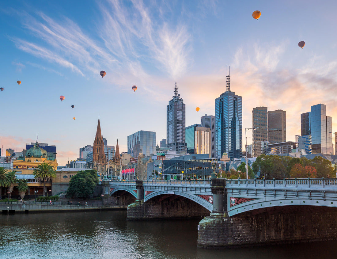 Noah Jigsaw Puzzle Melbourne city skyline at twilight in Australia 1000 pieces