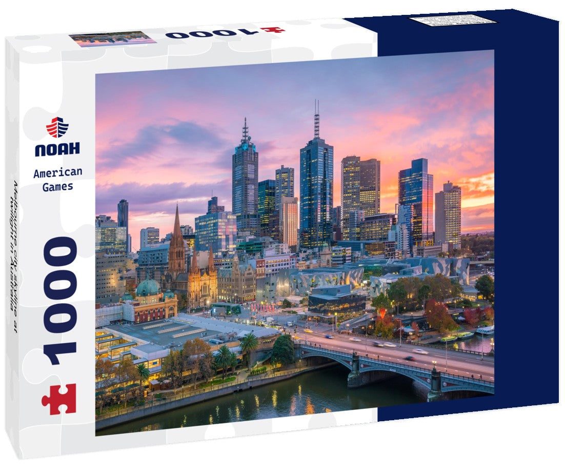 Noah Jigsaw Puzzle Melbourne city skyline at twilight in Australia 1000 pieces