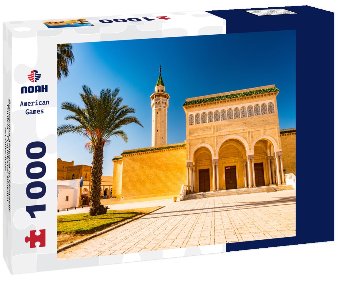 Noah Jigsaw Puzzle Bourguiba Mosque in Monastir, Tunisia. Traditional Muslim architecture 1000 pieces