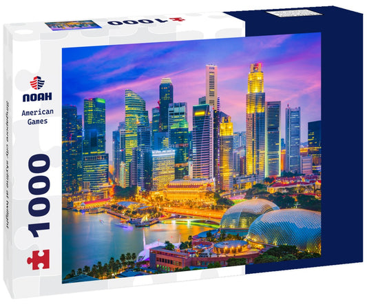Noah Jigsaw Puzzle Singapore city skyline at twilight 1000 pieces