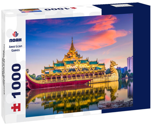 Noah Jigsaw Puzzle Yangon, Myanmar at Karaweik Palace in Kandawgyi Royal Lake 1000 pieces