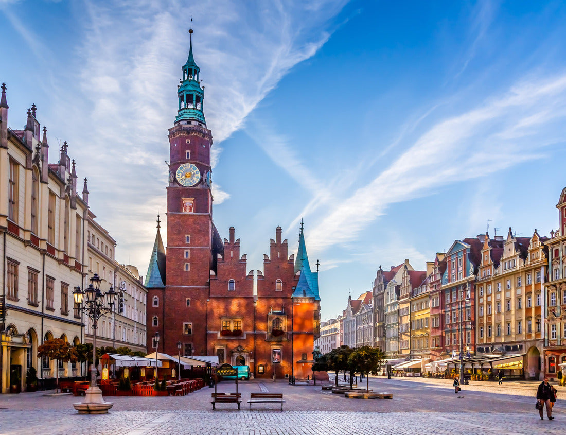 Noah Jigsaw Puzzle Market square with town hall in Wroclaw, Poland in the early morning 1000 pieces