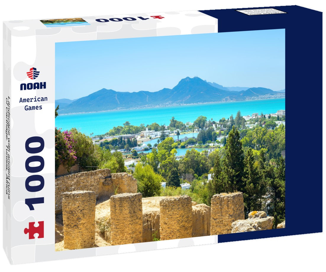 Noah Jigsaw Puzzle Landscape with ancient ruins of Carthage. Tunisia, Africa 1000 pieces