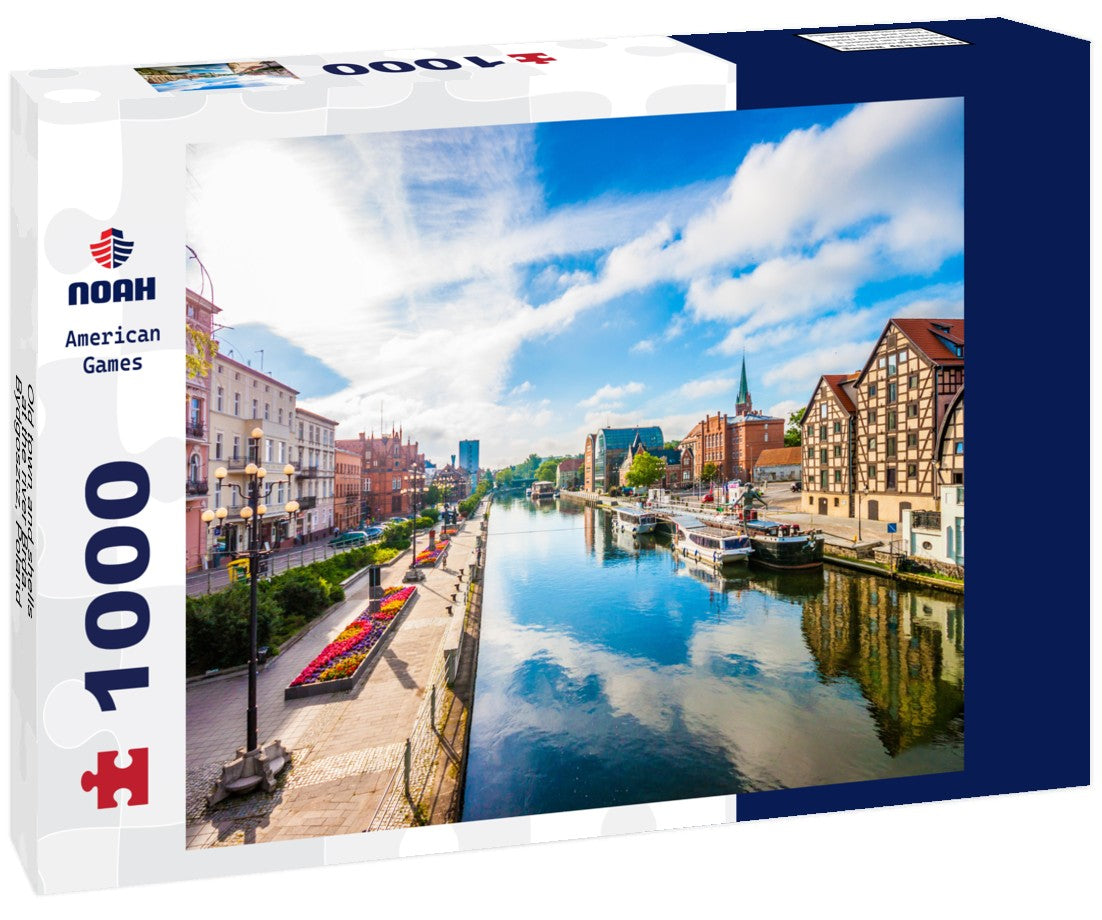 Noah Jigsaw Puzzle Old town and shells at the river Brda. Bydgoszcz, Poland 1000 pieces