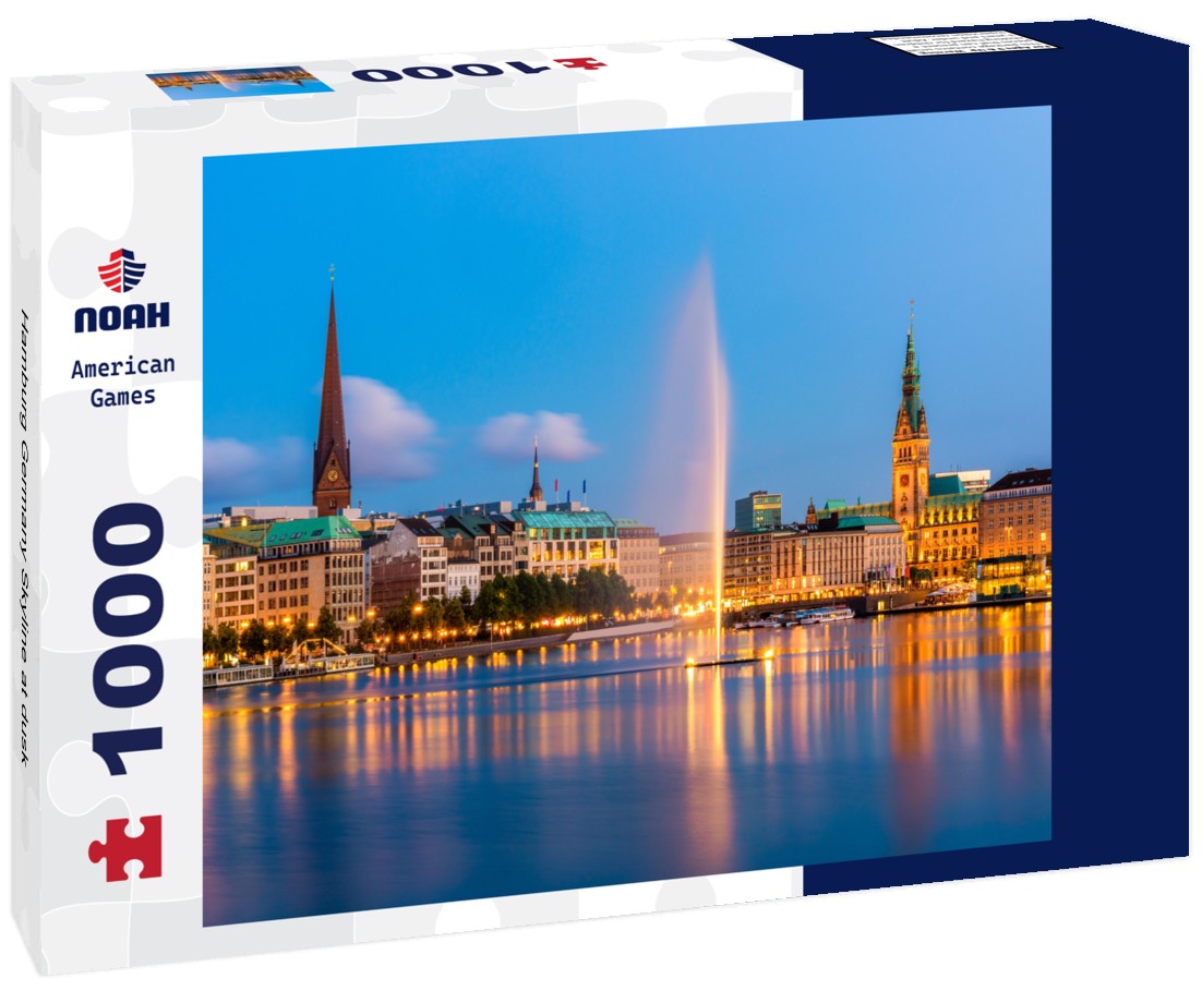 Noah Jigsaw Puzzle Hamburg Germany Skyline at dusk 1000 pieces