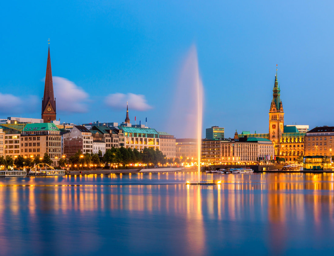 Noah Jigsaw Puzzle Hamburg Germany Skyline at dusk 1000 pieces