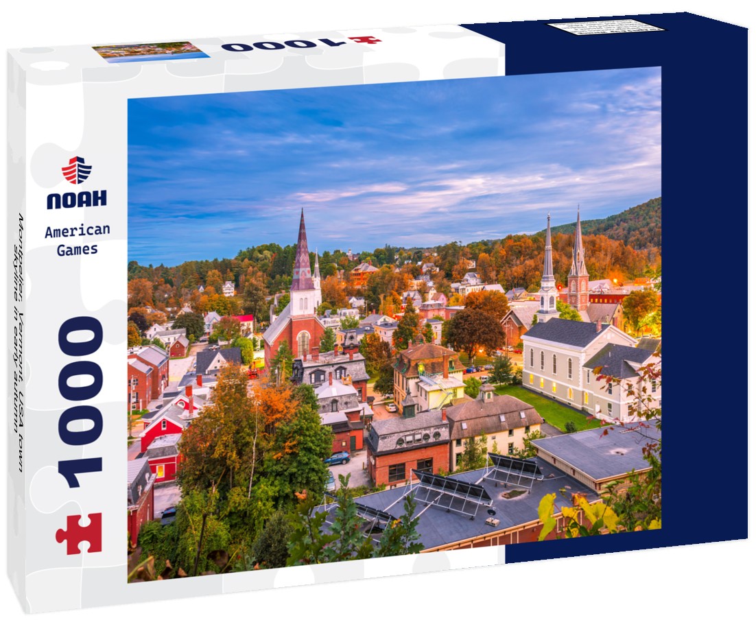 Noah Jigsaw Puzzle Montpelier, Vermont, USA town skyline in early autumn 1000 pieces