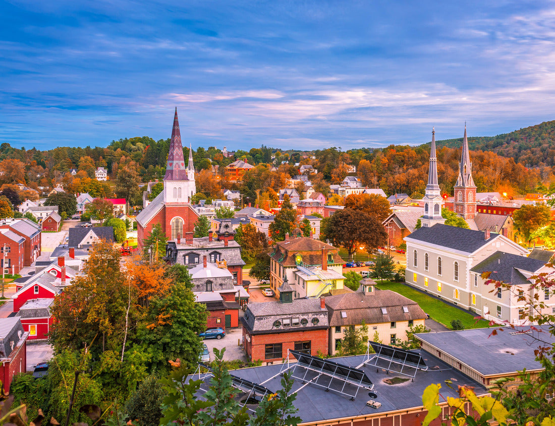 Noah Jigsaw Puzzle Montpelier, Vermont, USA town skyline in early autumn 1000 pieces