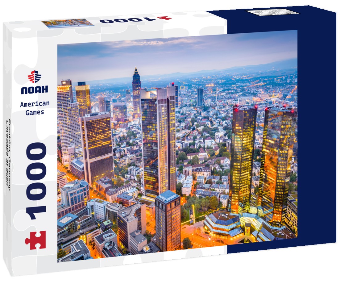 Noah Jigsaw Puzzle Frankfurt, Germany Cityscape at dusk 1000 pieces
