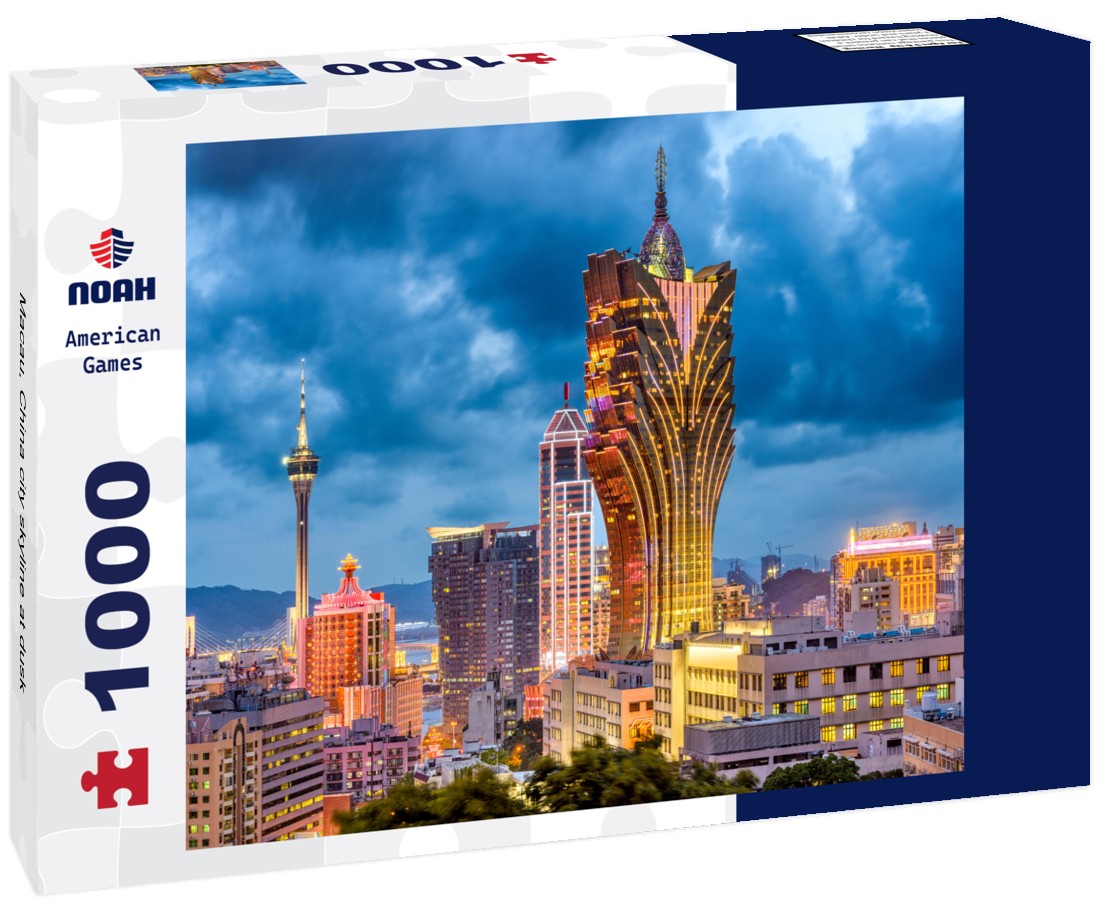Noah Jigsaw Puzzle Macau, China city skyline at dusk 1000 pieces
