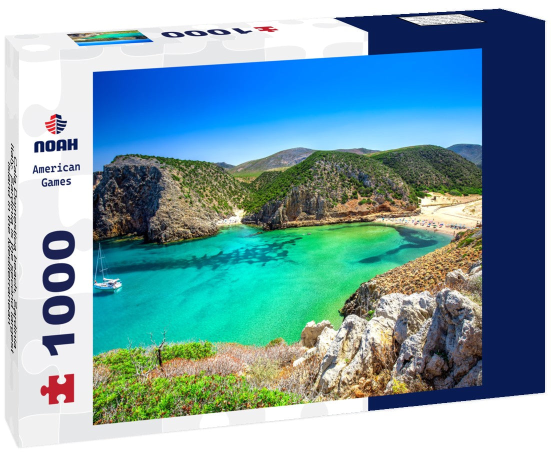 Noah Jigsaw Puzzle Cala Domestica beach, Sardinia, Italy. Sardinia is the second largest island in the Mediterranean 1000 pieces