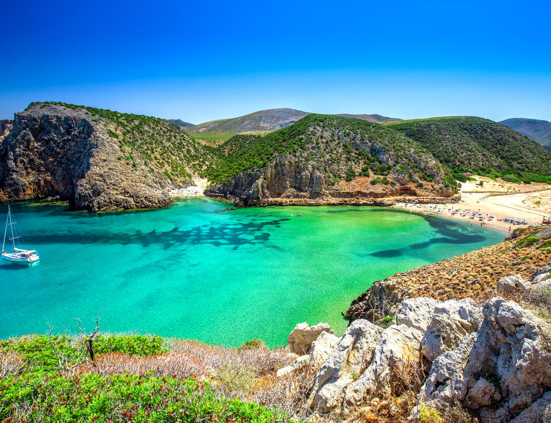 Noah Jigsaw Puzzle Cala Domestica beach, Sardinia, Italy. Sardinia is the second largest island in the Mediterranean 1000 pieces