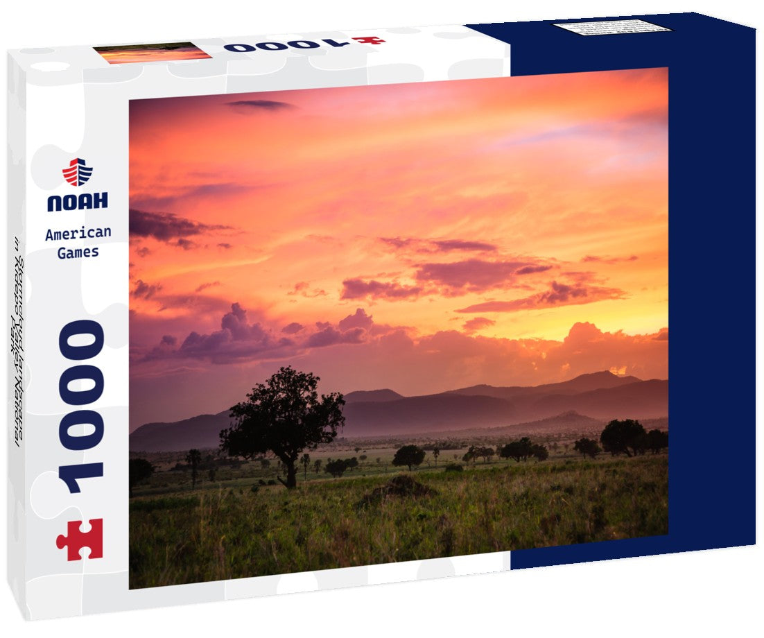 Noah Jigsaw Puzzle Stormcloud landscape in Kidepo Valley National Park - Uganda 1000 pieces