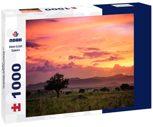 Noah Jigsaw Puzzle Stormcloud landscape in Kidepo Valley National Park - Uganda 1000 pieces
