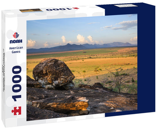 Noah Jigsaw Puzzle Stormcloud landscape in Kidepo Valley National Park - Uganda 1000 pieces