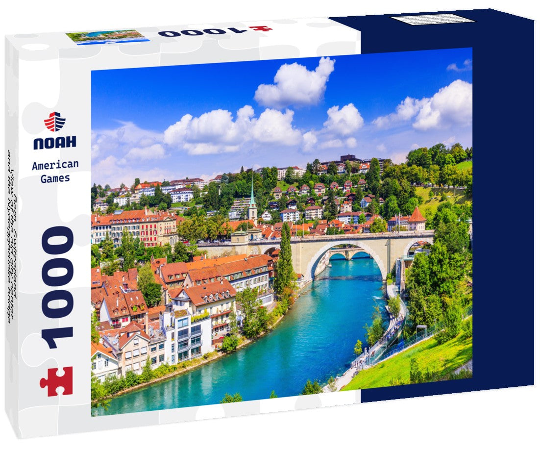 Noah Jigsaw Puzzle Bern, Switzerland. View of the old city center and the Nydeggbrücke bridge over the Aare 1000 pieces