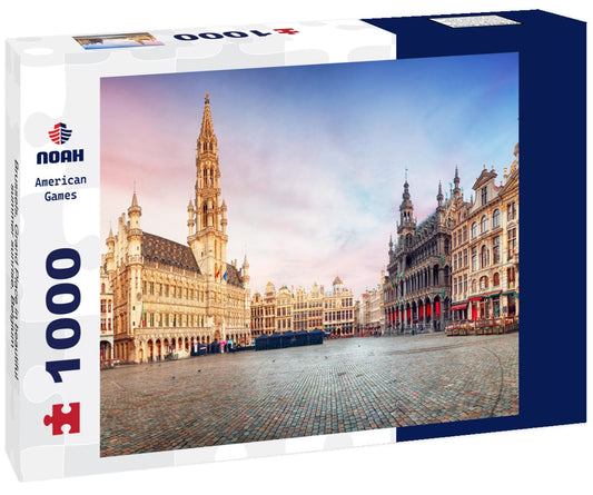 Noah Jigsaw Puzzle Brussels, Grand Place in beautiful summer sunrise, Belgium 1000 pieces