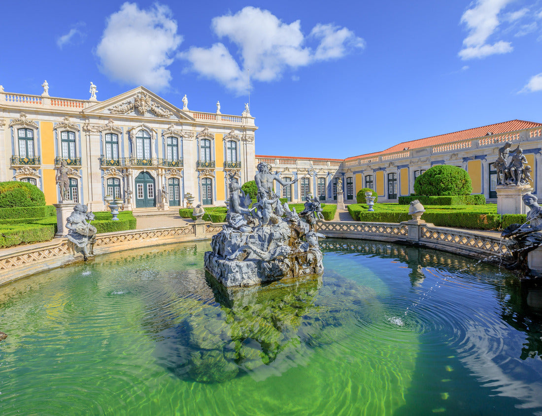Noah Jigsaw Puzzle Baroque façade of the Queluz National Palace and Neptune Fountain in the Sintra district, Lisbon 1000 pieces