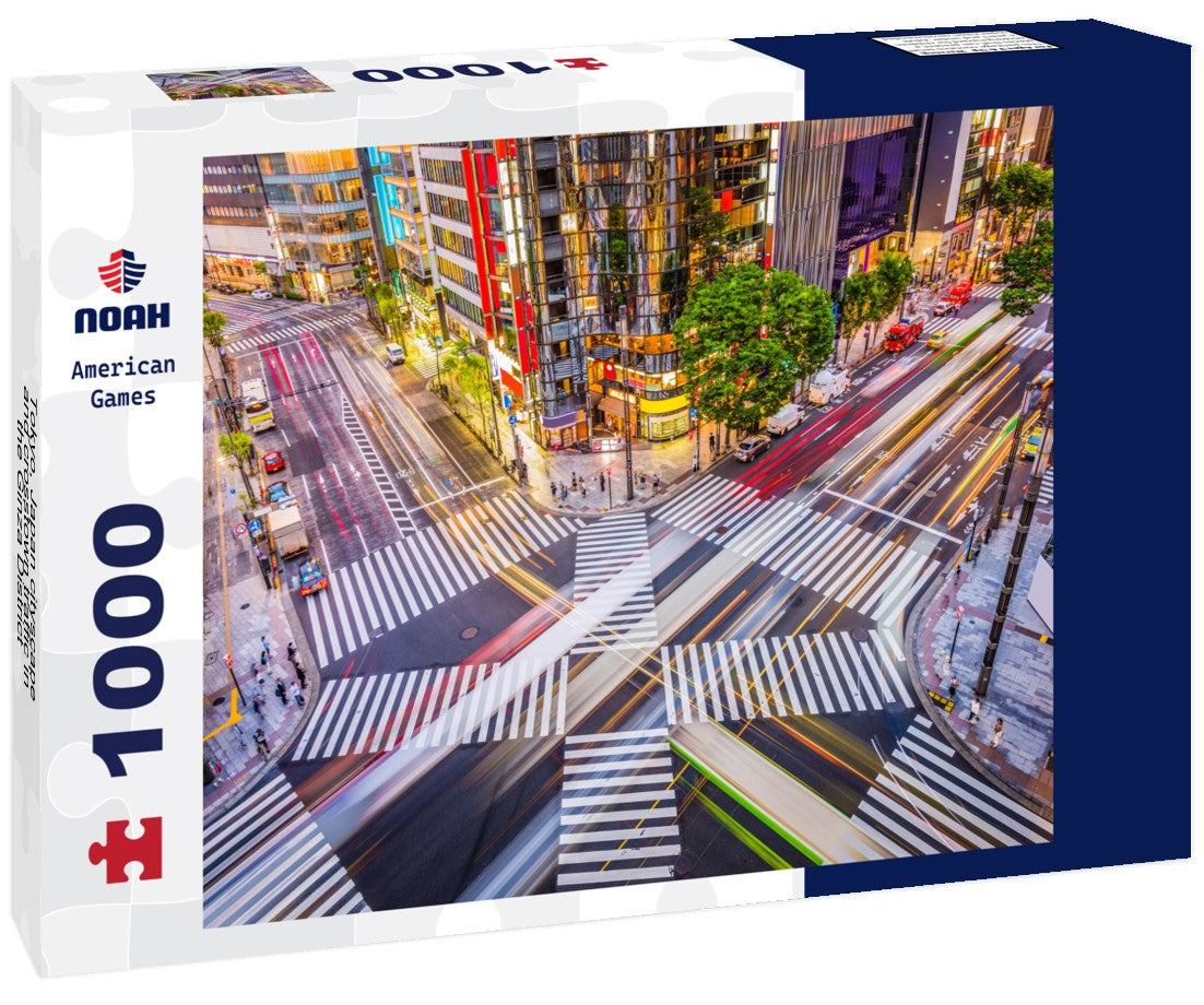 Noah Jigsaw Puzzle Tokyo, Japan cityscape and crosstown traffic in the Ginza District 1000 pieces