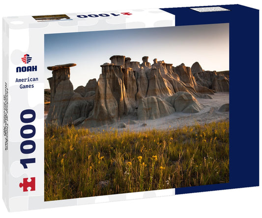 Noah Jigsaw Puzzle Hoodoos at Theodore Roosevelt National Park at sunrise, ND 1000 pieces