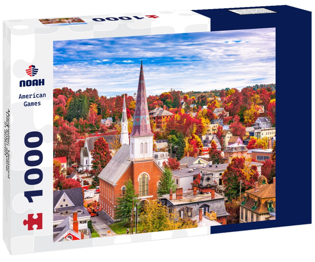 Noah Jigsaw Puzzle Montpelier, Vermont, USA town skyline in autumn 1000 pieces