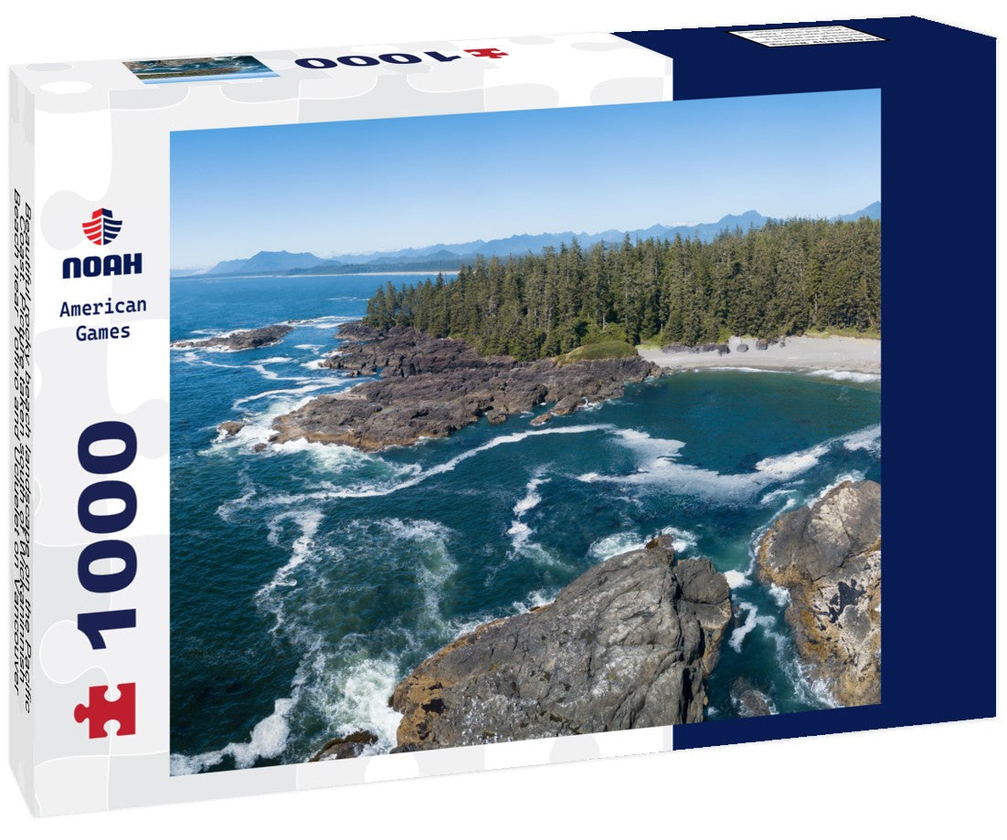 Noah Jigsaw Puzzle Beautiful rocky beach landscape on the Pacific Coast. Picture taken south of Wickaninnish Beach near Tofino and Ucluelet on Vancouver Island, British Columbia, Canada 1000 pieces