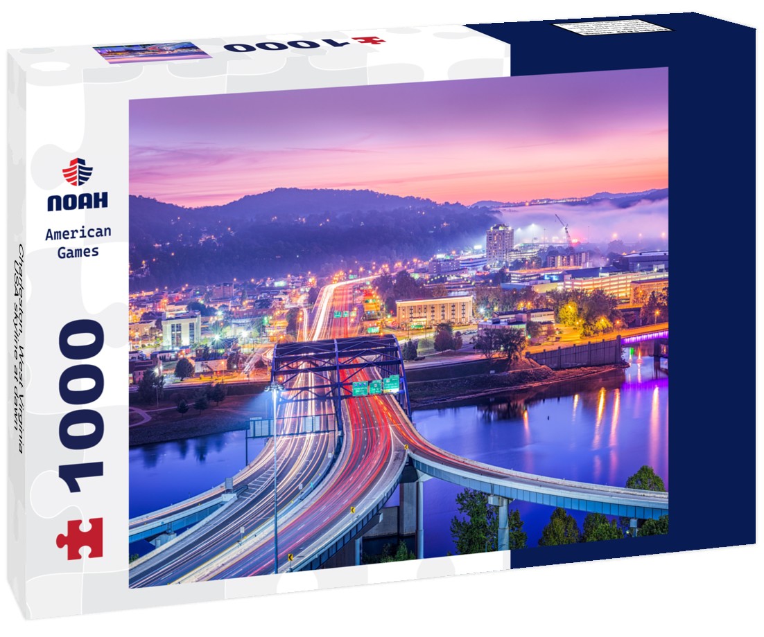 Noah Jigsaw Puzzle Charleston, West Virginia, USA skyline at dawn 1000 pieces