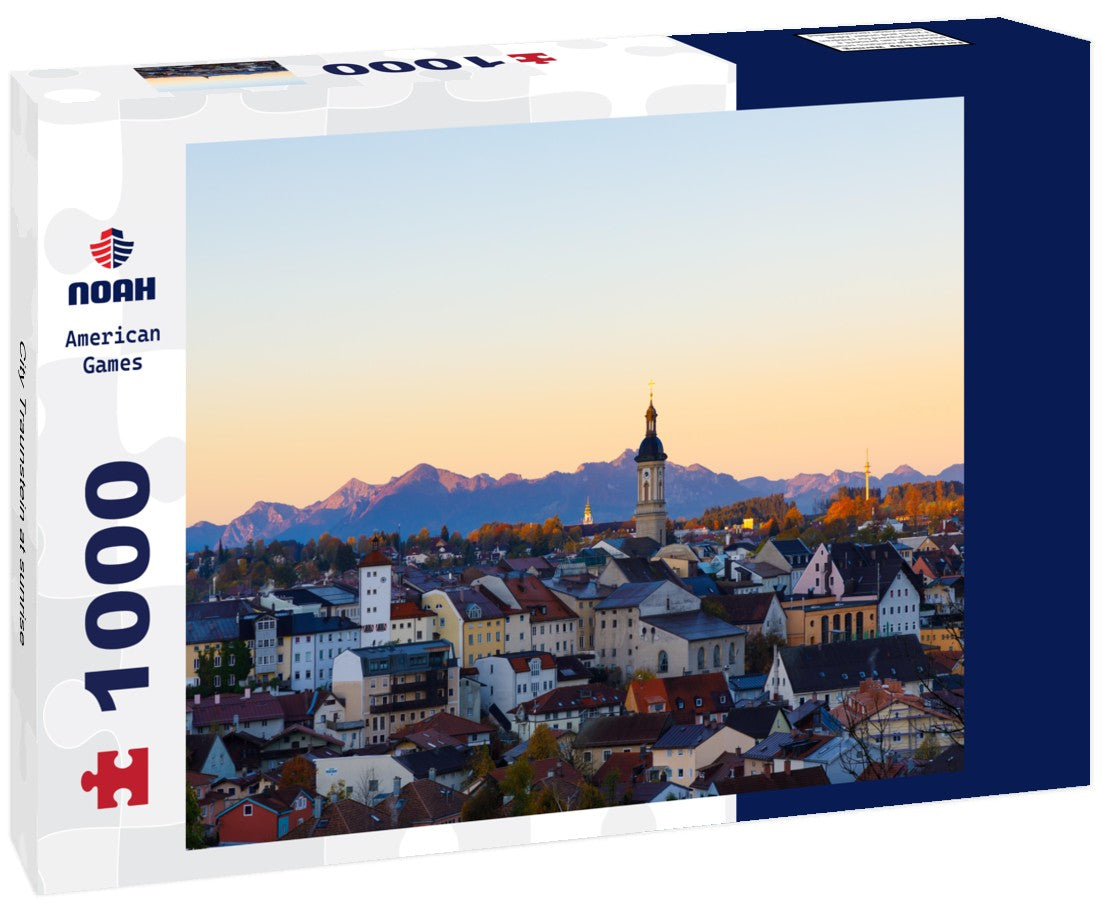 Noah Jigsaw Puzzle City Traunstein at sunrise 1000 pieces